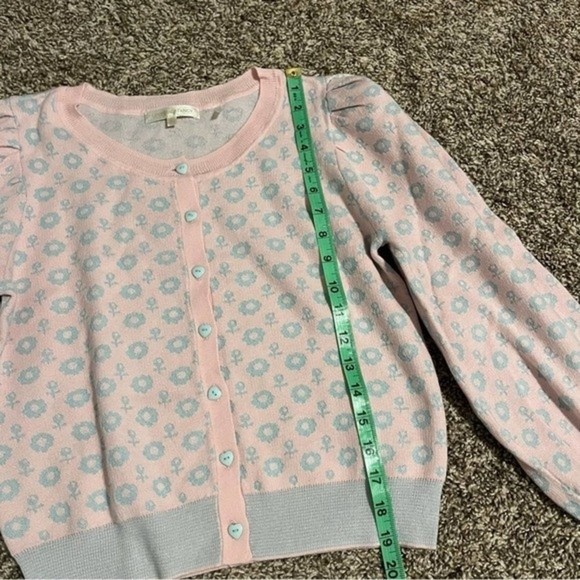 Pink and Blue Women's Cardigan - Picture 6 of 8